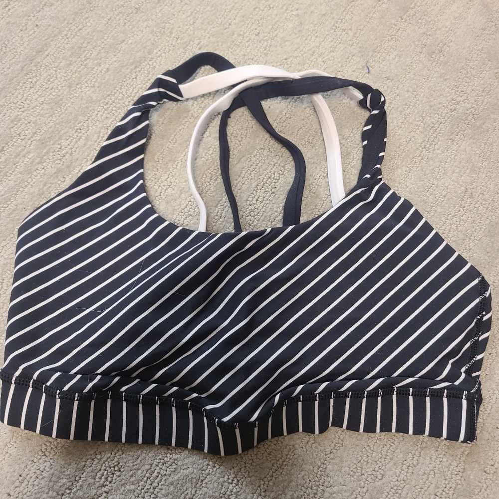 Lululemon Striped Sports Bra
